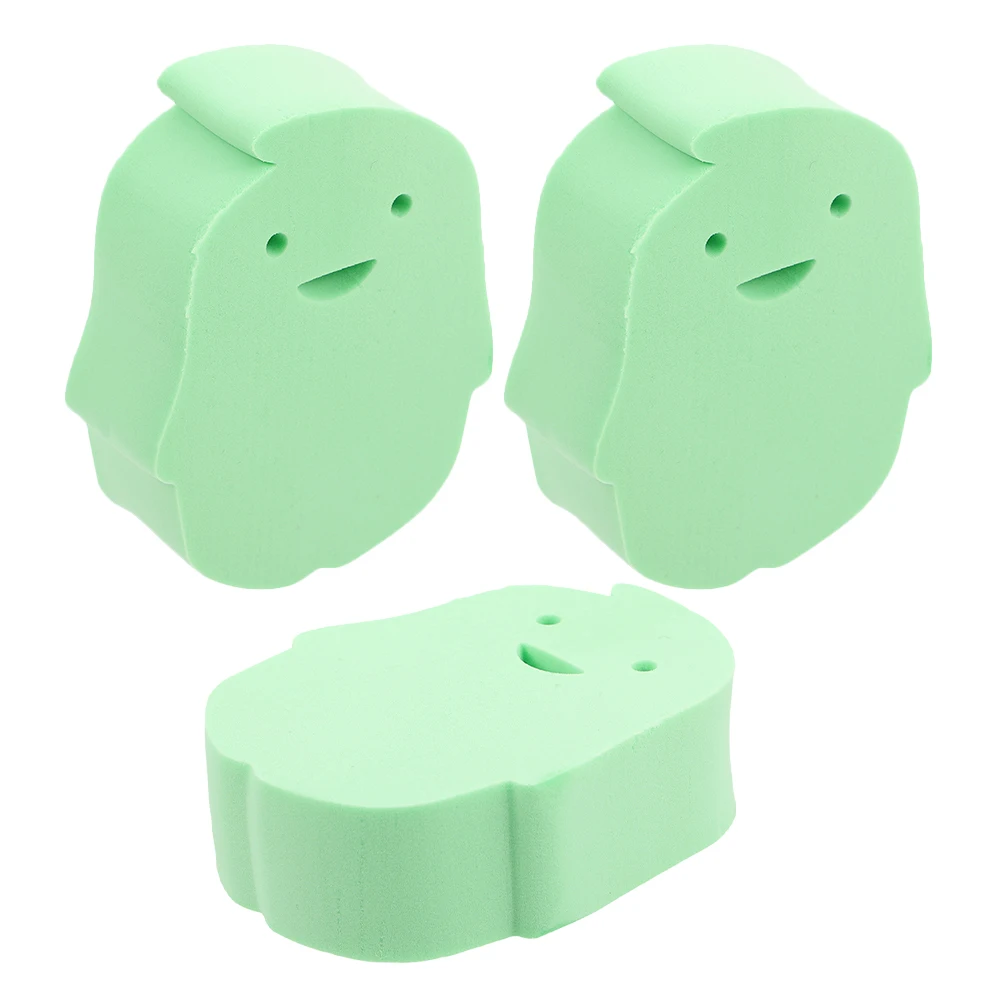 

3Pcs Baby Bath Sponge Soft Penguin Cartoon Scrubber Natural Loofah Shower Tool Infant Cleansing Foam Bathing Accessories