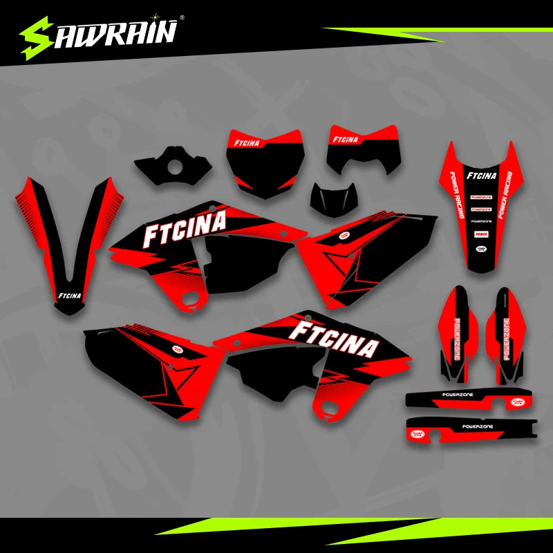 

Мотоциклетные графические фоны Sawrain, наборы наклеек для FANTIC 2021 FANTIC 120 250 XX