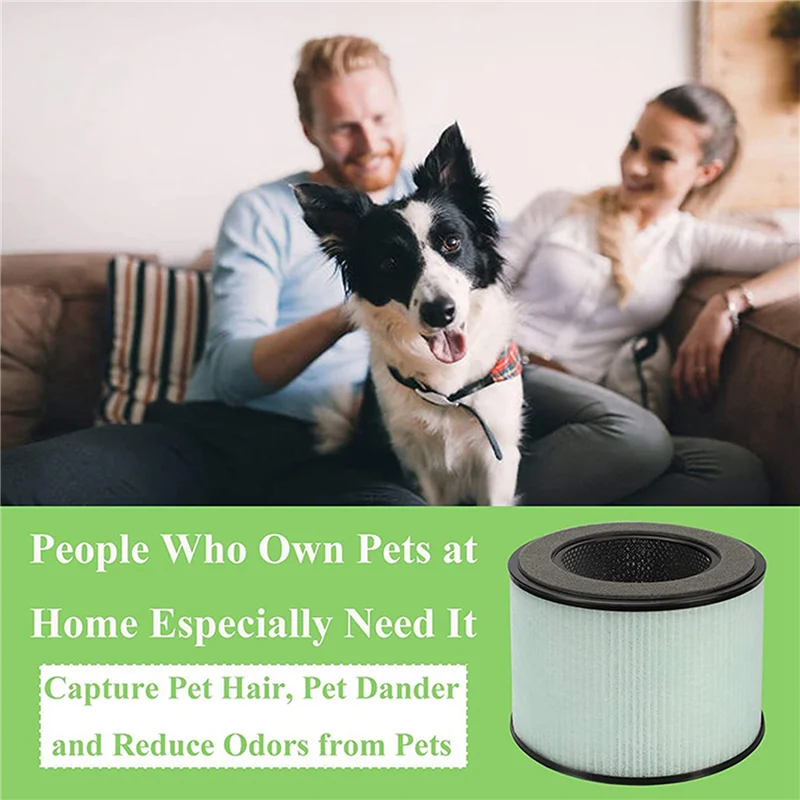 DHIPP-4 Pack استبدال فلتر HEPA متوافق مع PARTU BS-08، ترشيح 3 في 1 فلتر HEPA الكربوني المنشط عالي الكفاءة