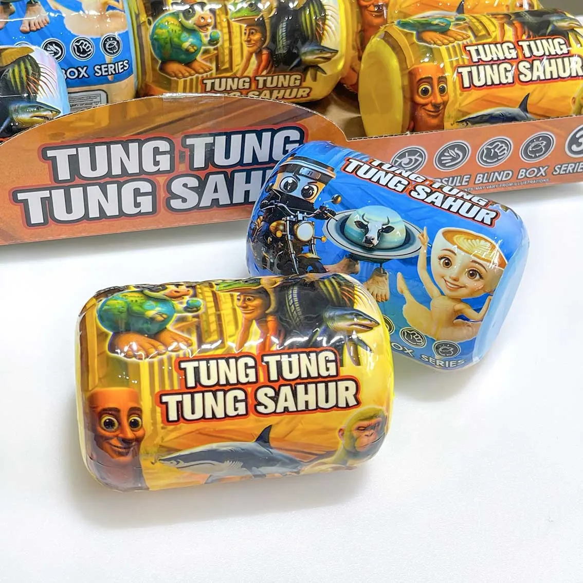 Tralalero Tralala капсула аниме слепая коробка Shanhaijing коллекционная фигурка рюкзак кулон брелок веревка кукла игрушка загадочный подарок