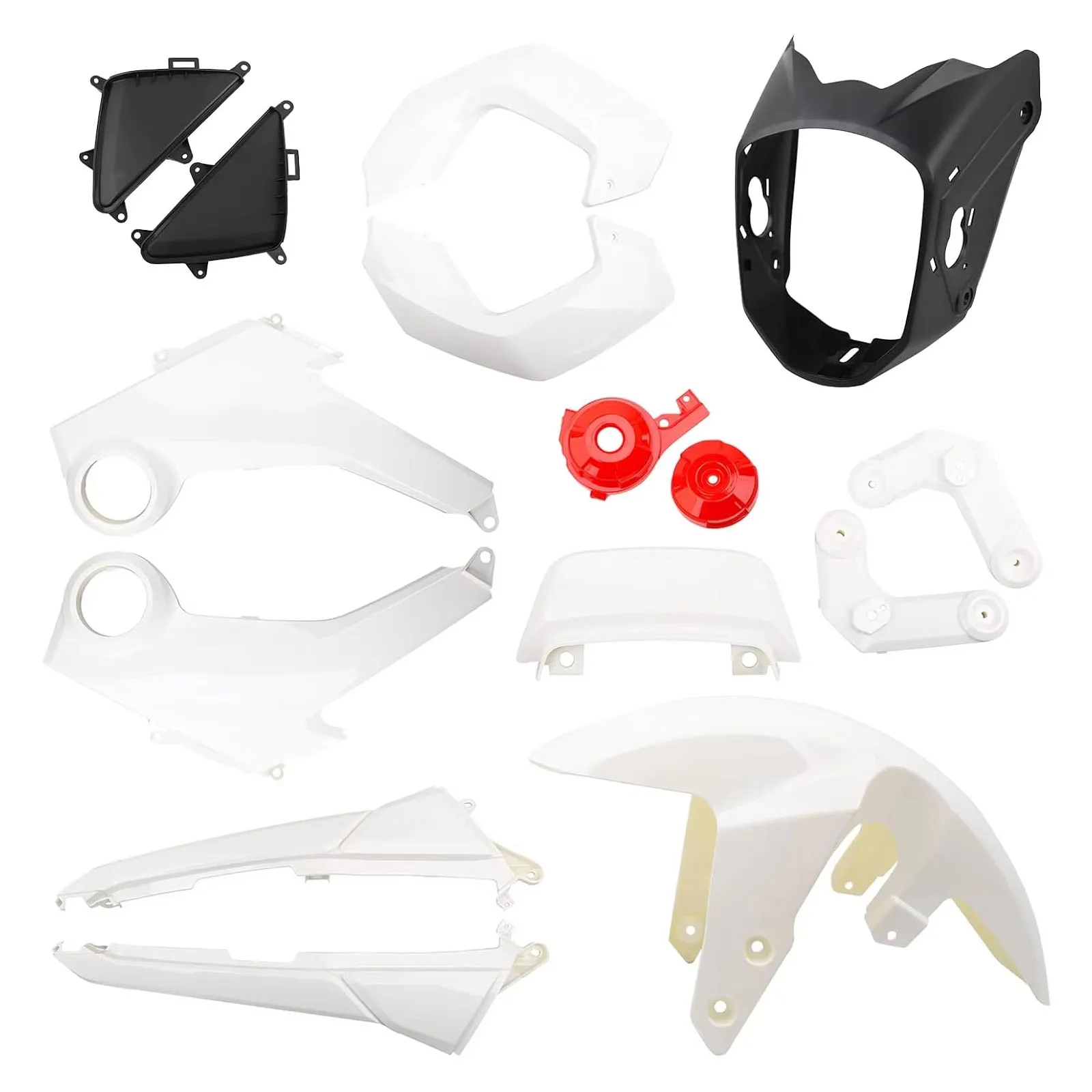 

Motorcycle Fairing Kits Compatible with Honda Grom MSX 125 2013-2016,White Color