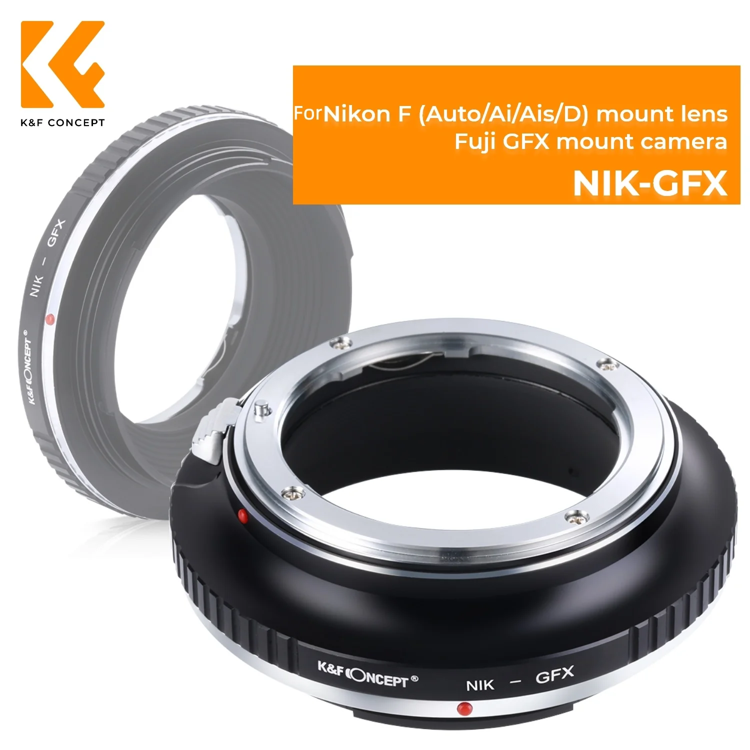 K&F CONCEPT Lensadapter voor Canon EOS EF EFS FD M42 Minolta MD PENTAX67 C/Y lenzen naar Fuji G Mount GFX camerabody M17211