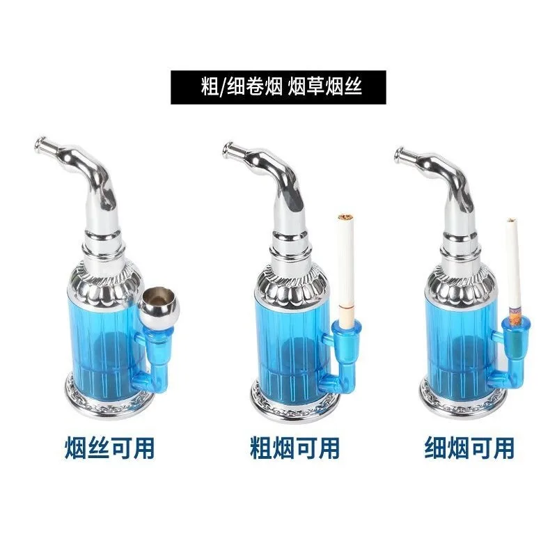 Reduce Tar Portable Smoke Pipe Recyclable Detachable Hookah Water Pipe Healthy Hot Sale Smoking Bottle High Quality Smoking Tool view 2