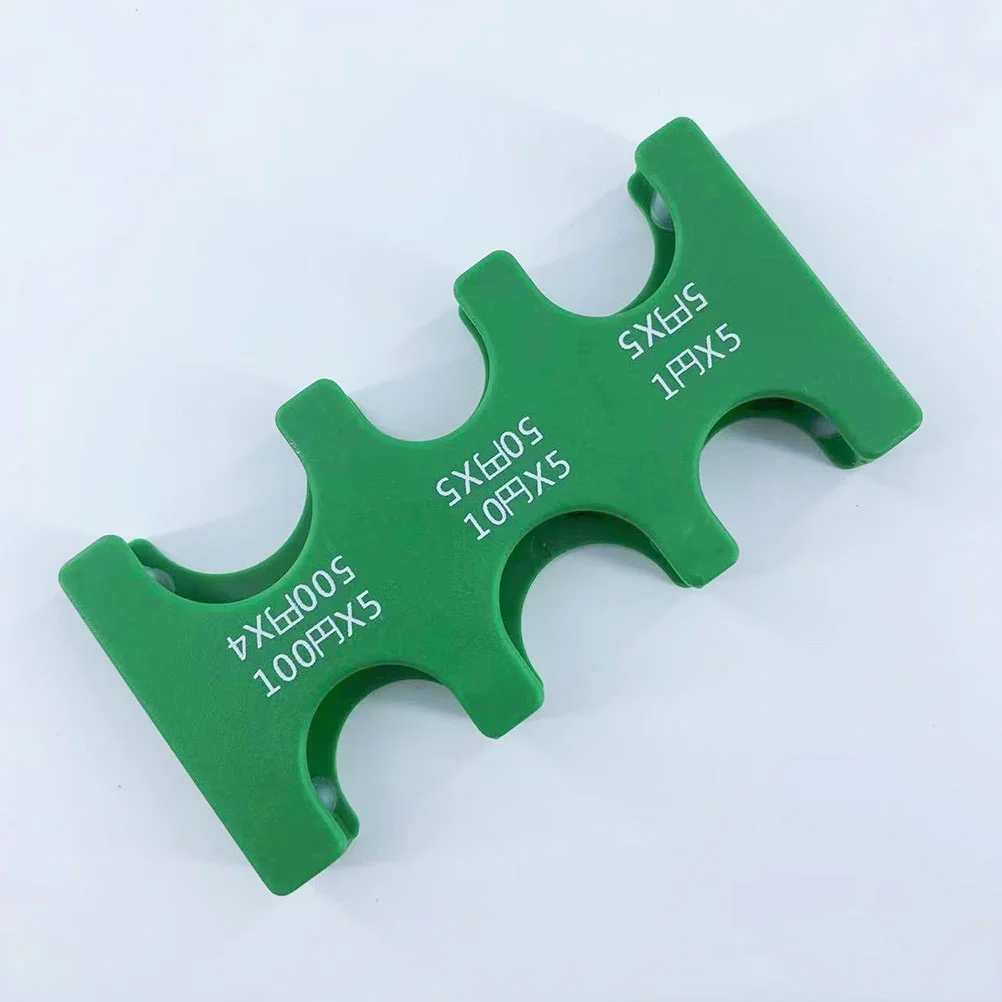 2 Pcs Clip ganizer for Japanese Yen ABS Material Large Capacity Compact Storage Wallet Accessory Change Sorter Collectors