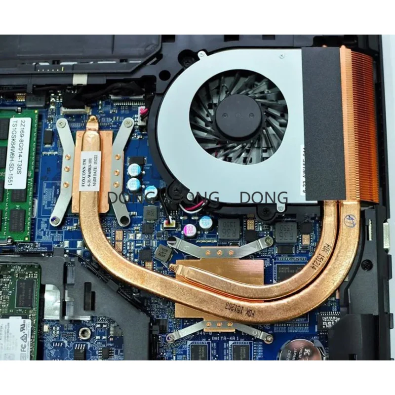 Новый оригинальный вентилятор охлаждения для GIGABYTE P15 P15F V5, модуль охлаждения, медная трубка