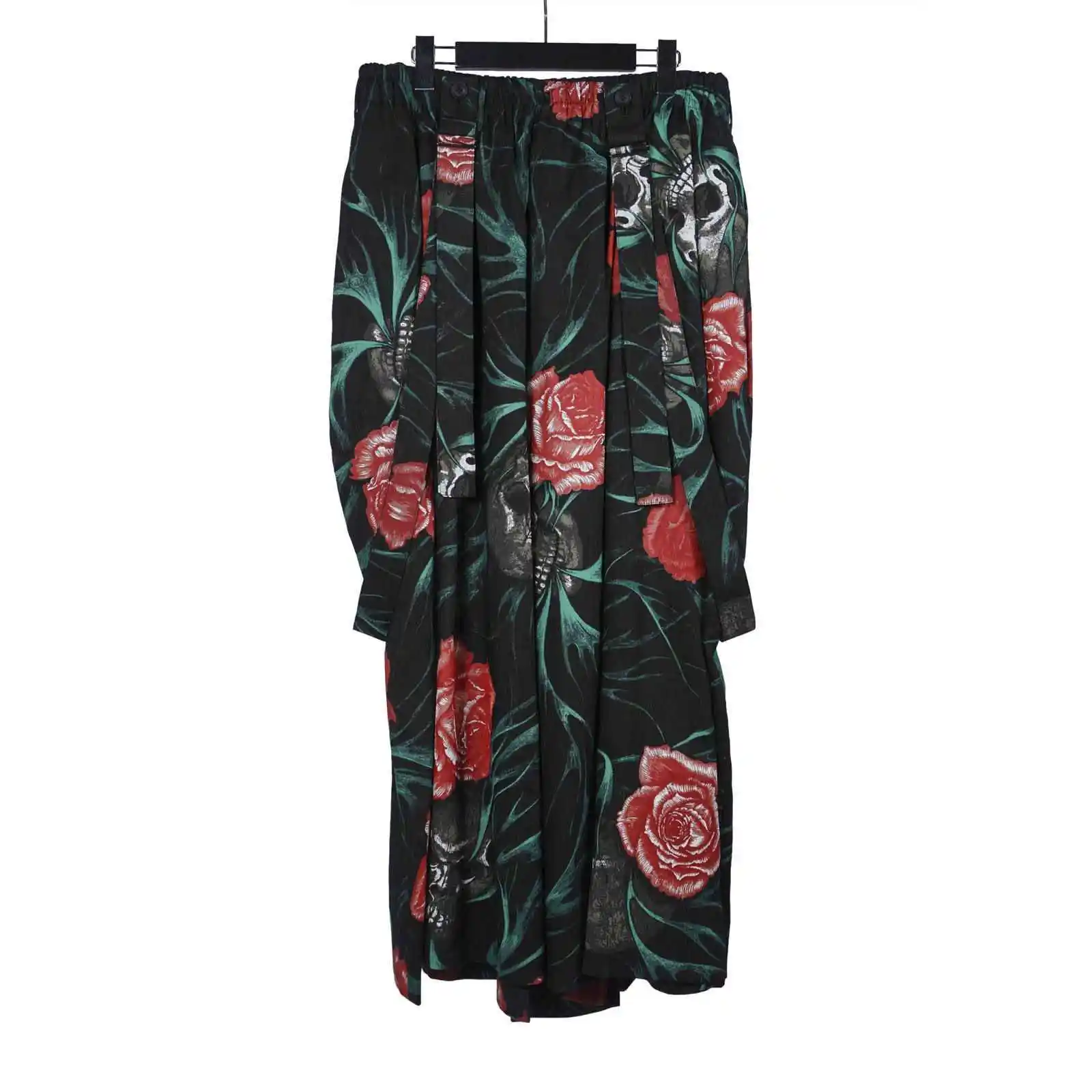 

TOP-YAMOTO Повседневные брюки японского оригинального дизайна с темным нишевым принтом черепа