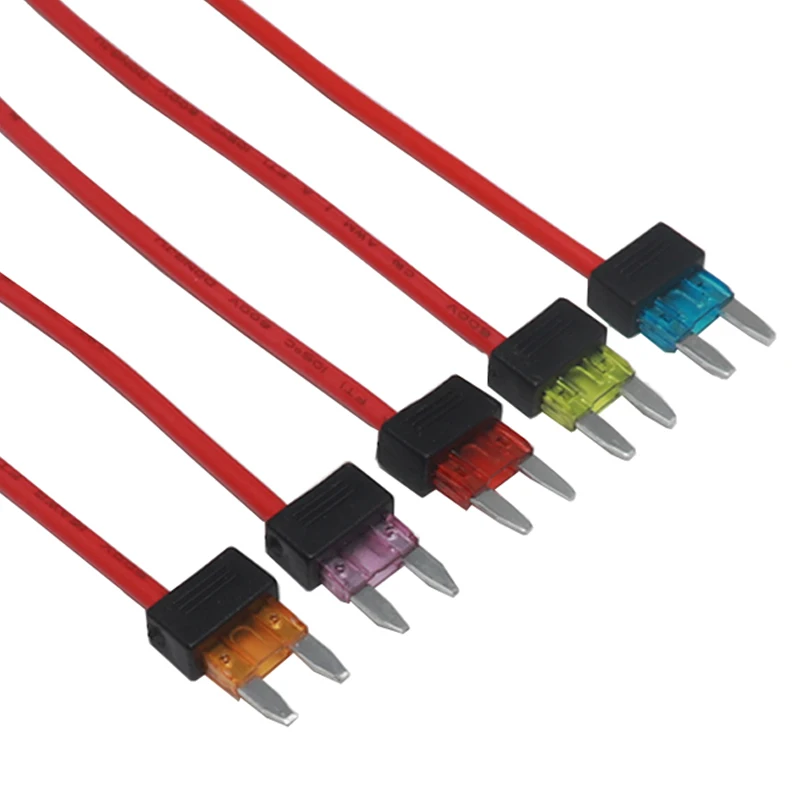 【10-1PCS】32V Mini ATM APM Blade Simple Safety Device 3A 5A 10A 15A 20A Car Fuse Holder Add-a-circuit TAP Adapter