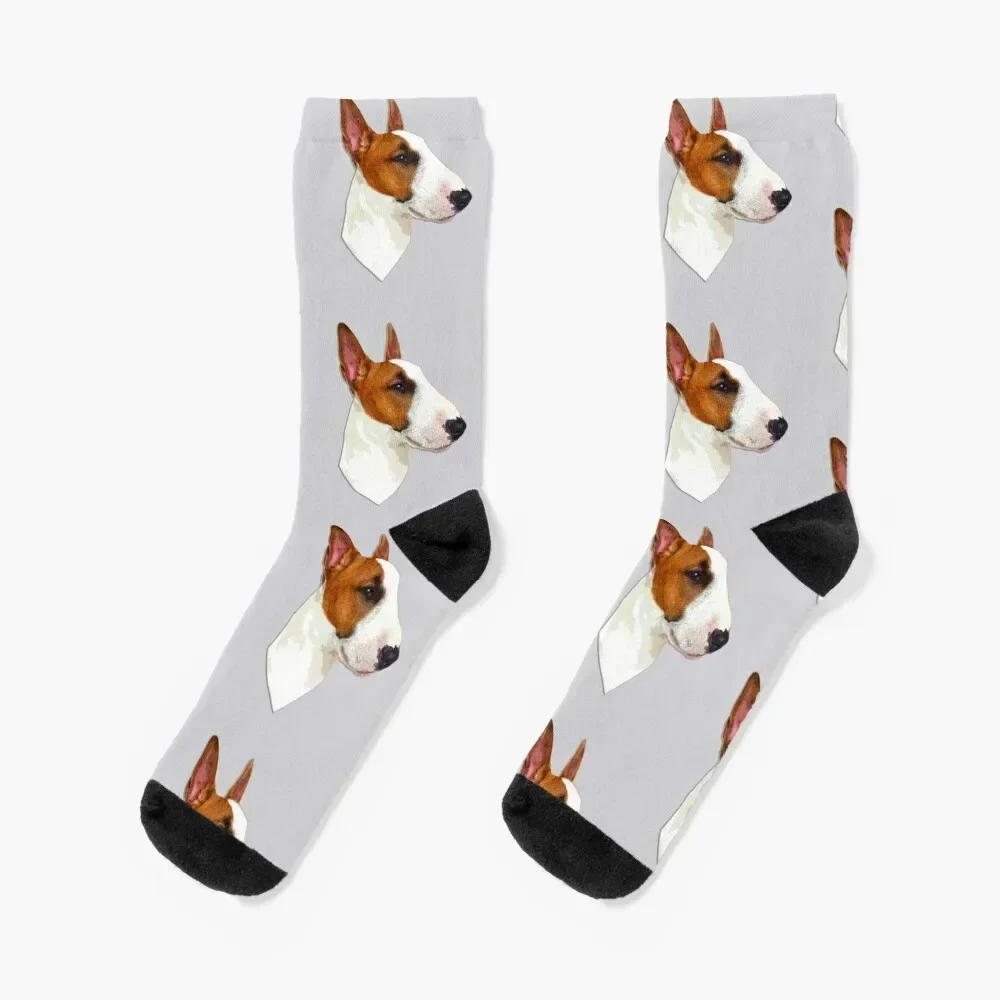 

Bull Terrier Dog Head Art Socks Children's kids summer Girl'S Socks Men's