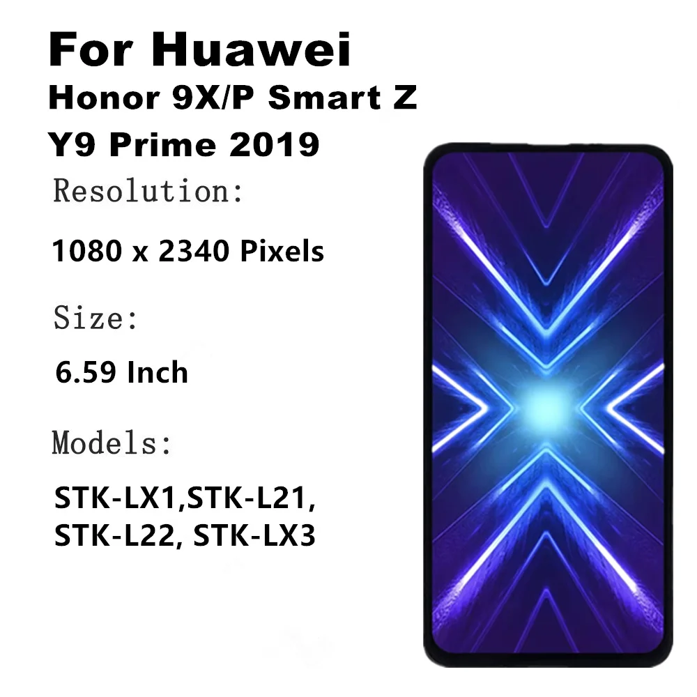 9X LCD for Huawei Honor 9X Touch Screen Display