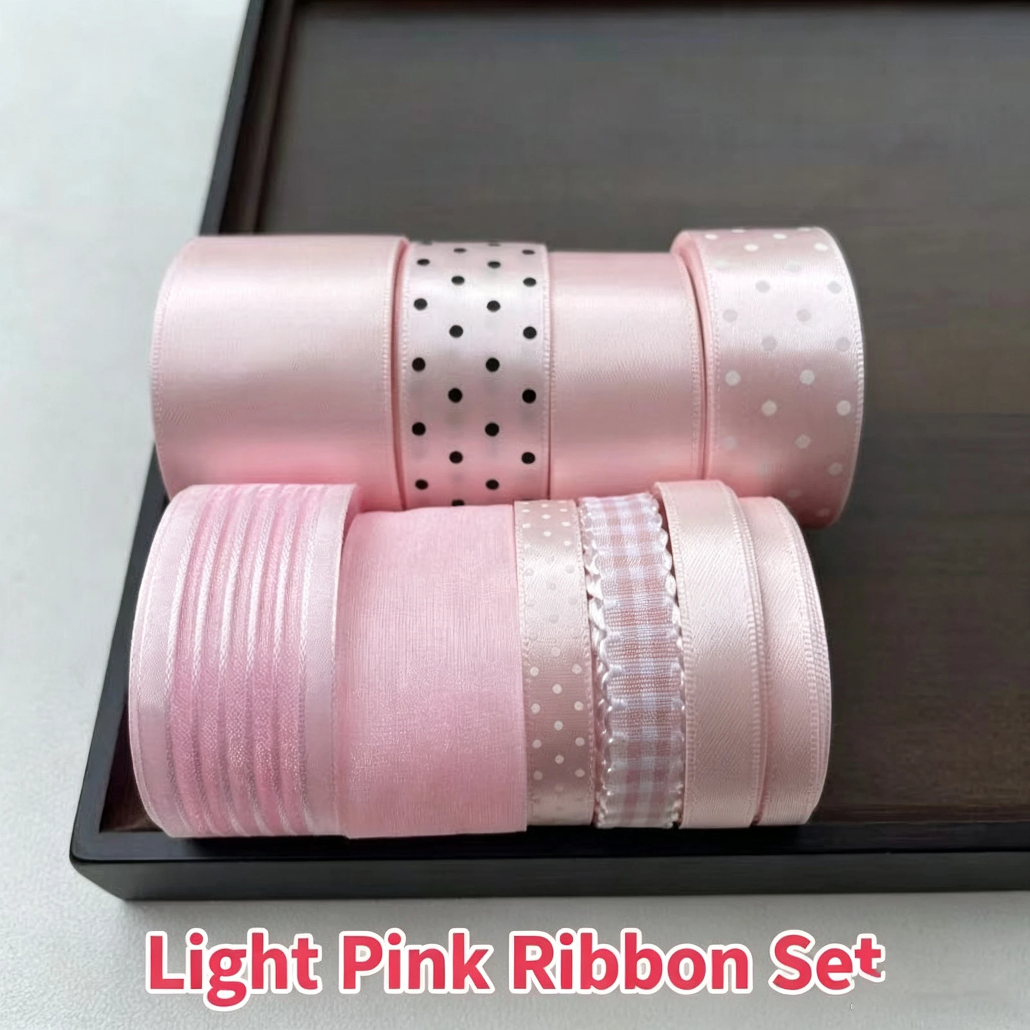 10-teiliges Set mit mehrfarbigen koreanischen Polka-Dot-Bändern, handgemachtes DIY-Material, Geschenkverpackungsdekoration, niedliches Geschenk 2026 – Detail 2