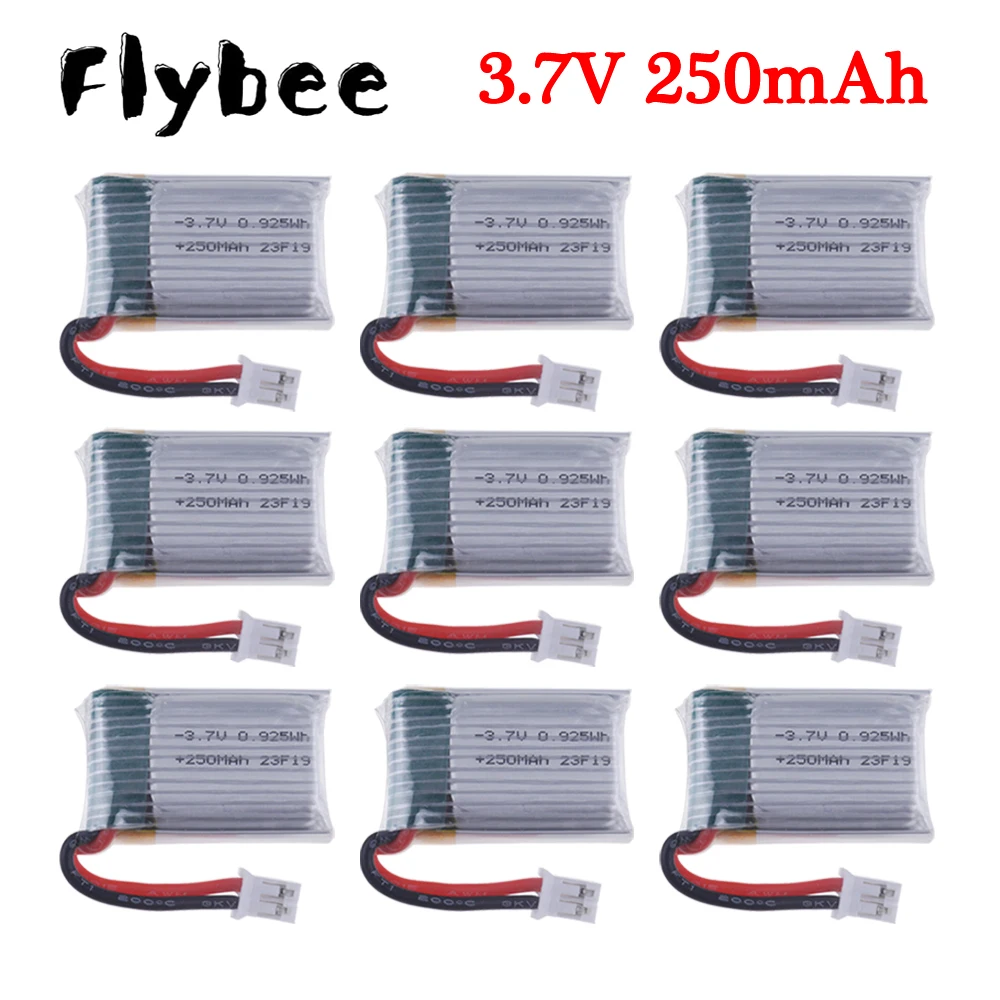 Battery For JJRC H36 Drone 3.7V 250mAh Lipo Battery For E010 E011 E013 Furibee F36 NH010 H36 RC Quadcopter Parts