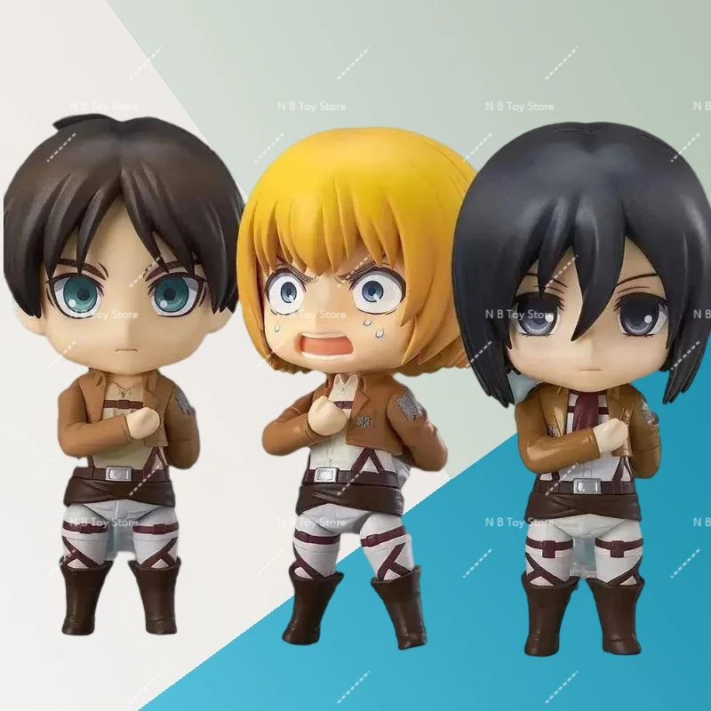 

In Stock GSC Levi Ackerman 375 Armin Arlert 435 Mikasa Ackerman 365 Attack on Titans Action Figure Model Model