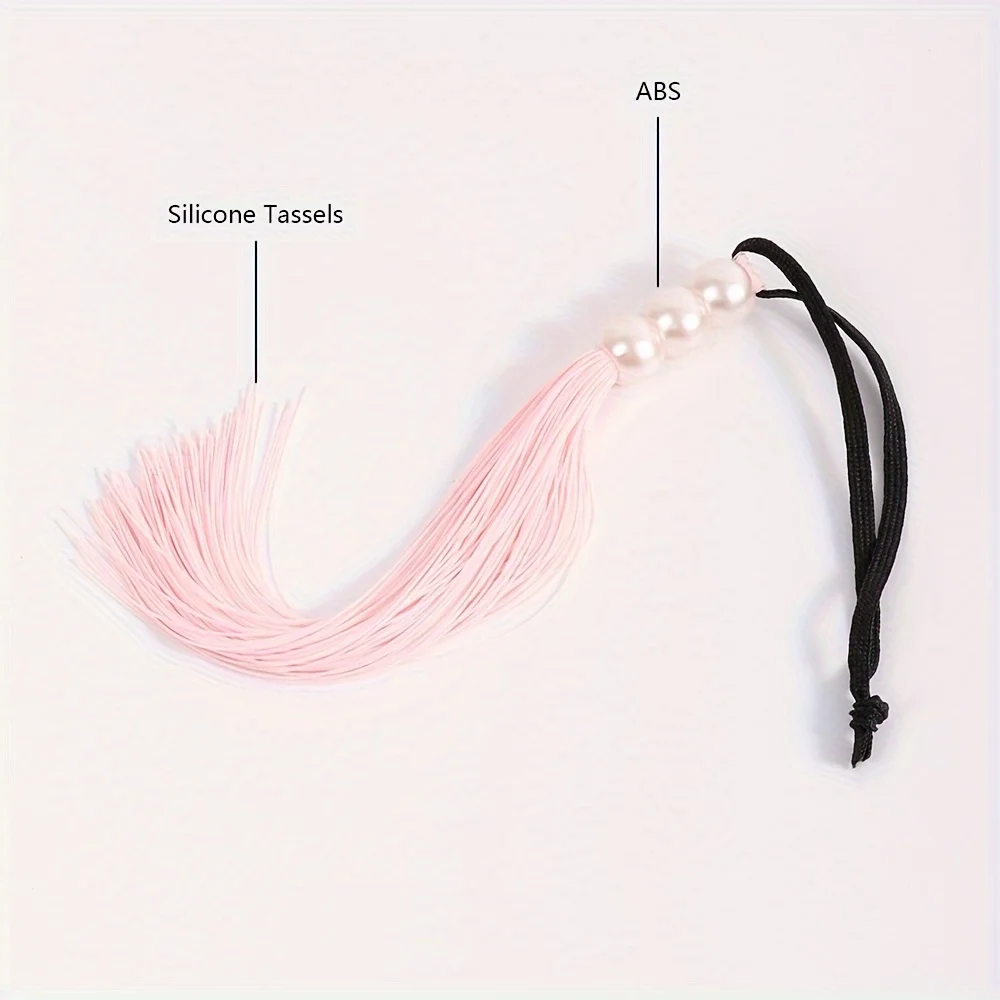 Silicone Borlas Chicote para Mulheres e Casais, BDSM Flogger, Buttom Paddle, ABS Handle, Adulto Flertando Brinquedos Sexuais, Prazer