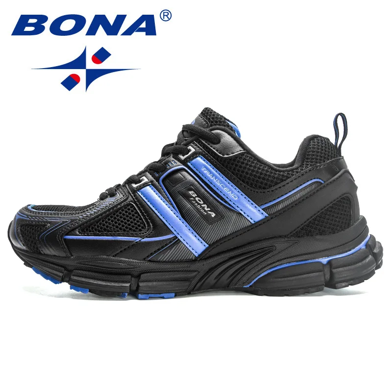 BONA 2023 New Designers Light Running Jogging Mesh Shoes Breathable Comfortable Men Sneaker Casual Outdoor Sport shoes Man Mesh