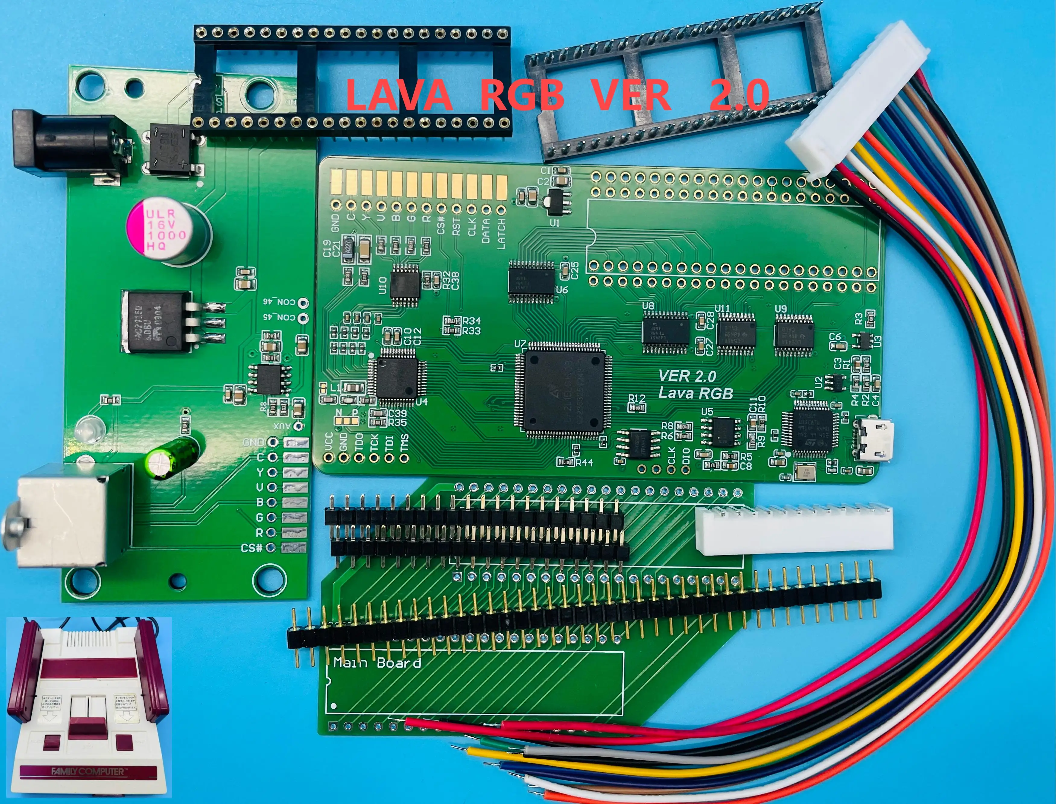 ملحقات ألعاب الفيديو Famicom Nes Av Famicom Retro Rgbfc Rgb Fc Nesrgb Lava Rgb الإصدار 2.0 #6