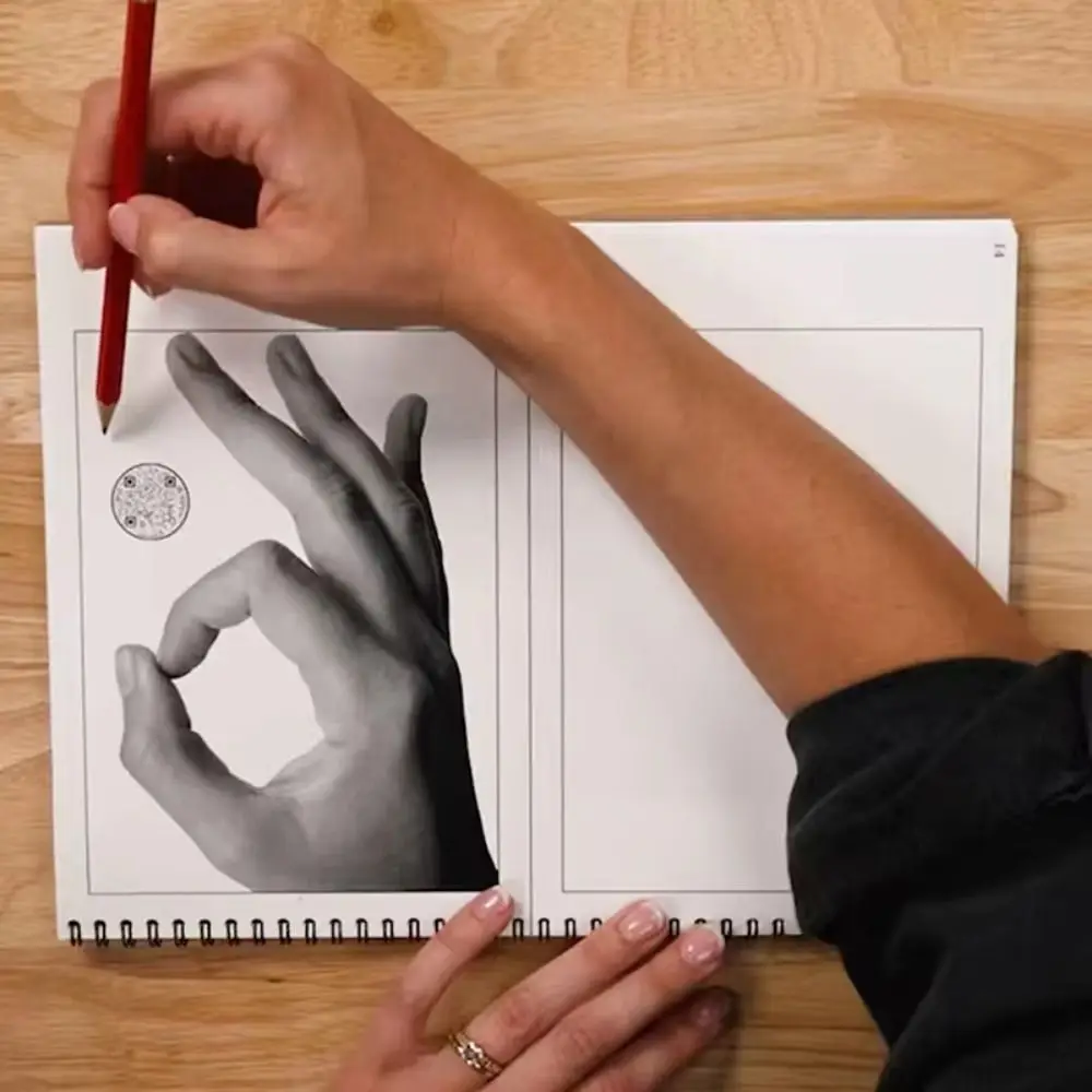 

Professional This Is Not a Sketchbook Interactive Workbook Hardcover Art Class Drawing Book Stationery with Lined Blank Pages