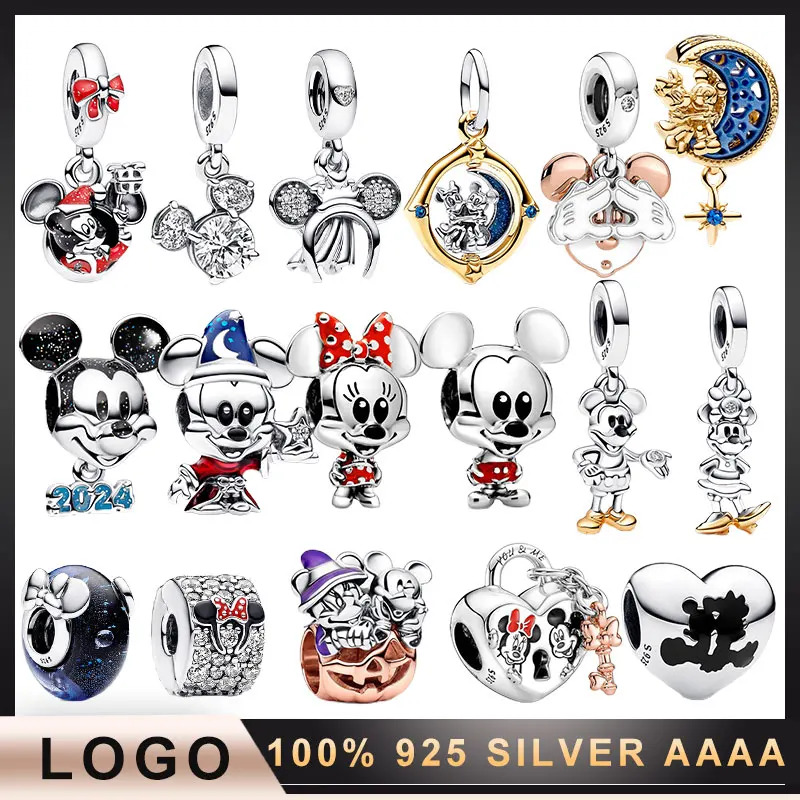 2023 new style suitable for pandora bracelet charm beads animal Mickey and Minnie style beads suitable for holiday gifts