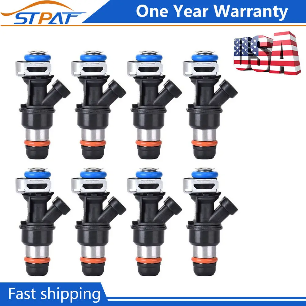 

8 PCS Upgrade Fuel Injectors For 99-07 Chevy Silverado 4.8L/5.3L/6.0L 17113553