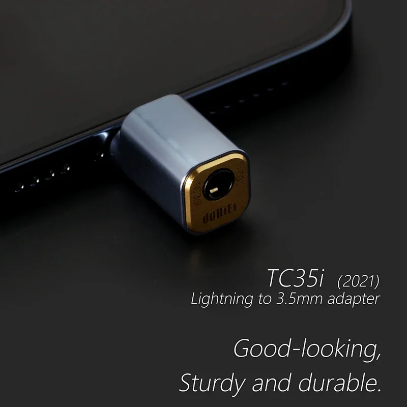 DD ddHiFi TC35i TC35B Pencahayaan TYPE-C ke Kabel Audio Adaptor 3.5mm untuk Ponsel iOS Android