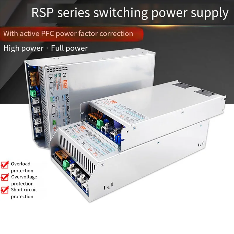 

SZMW High Power Switching Power Supply Model RSP-1000-24 AC 110-240V Multi-Function Power Overvoltage Protector