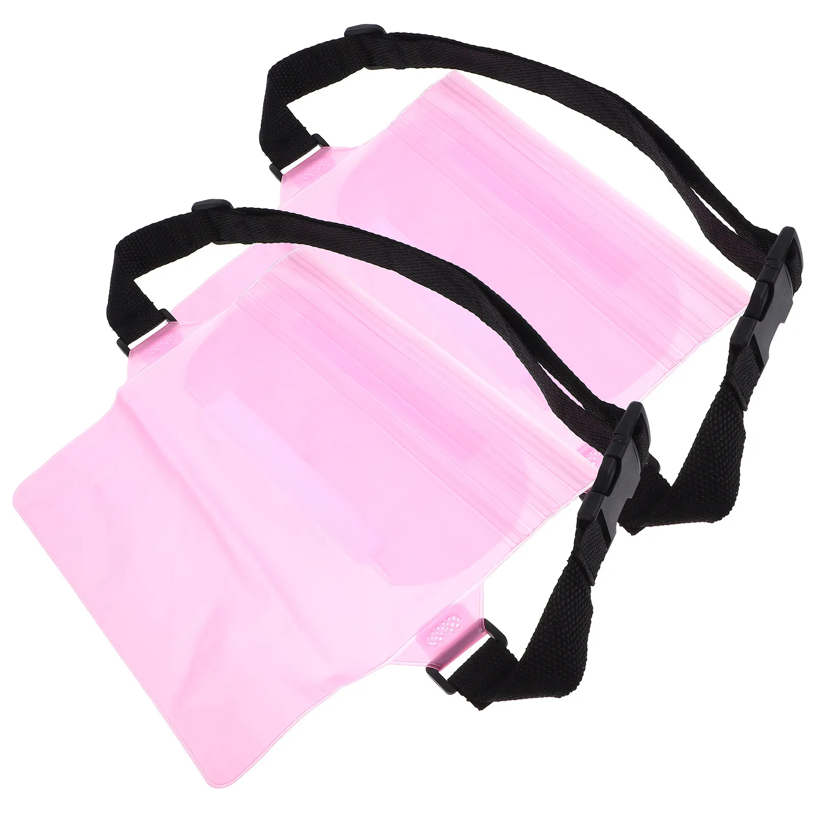 

2Pcs Waterproof Belt Bag Adjustable Waist Fanny Pack Clear Transparent for Swimming Sports Phone Carry Dry Pouch Bag