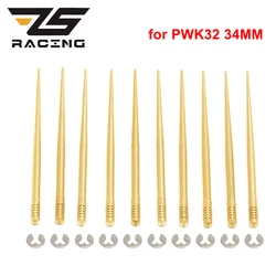 ZS Racing 10pcs KEIHIN Jet Needle N427-46-JFN/JFQ/JFG/JJD/JJE/JJF/JJG/JJJ/JJH with Clip Oil Needle for PWK32 PWK34 Repair Kit