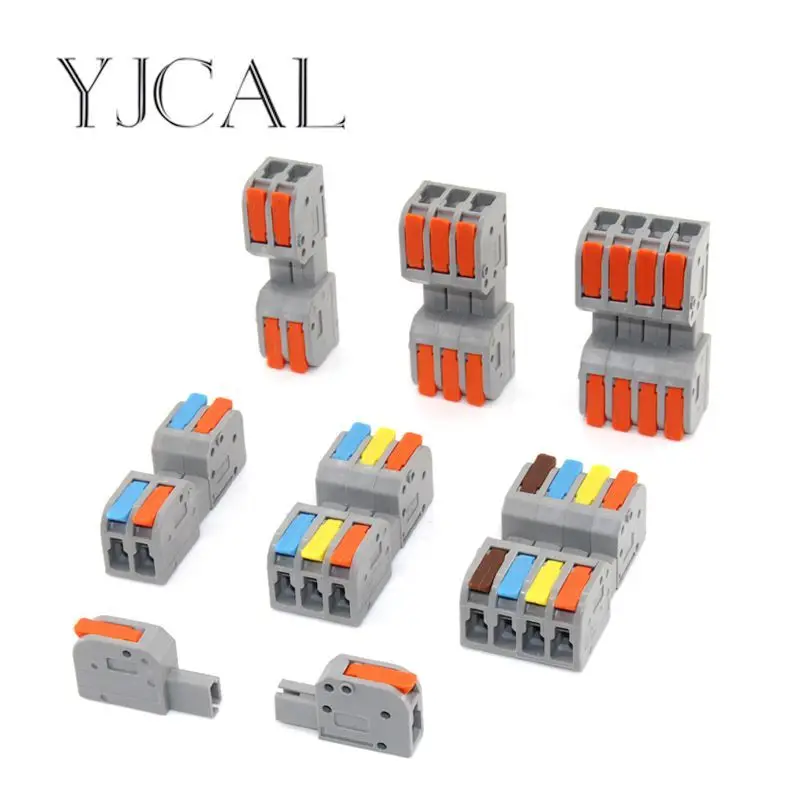 Quick Wire Connector Interposition Connectors Universal Compact Splitter Electrical Conductors Push-in Home Terminal Block