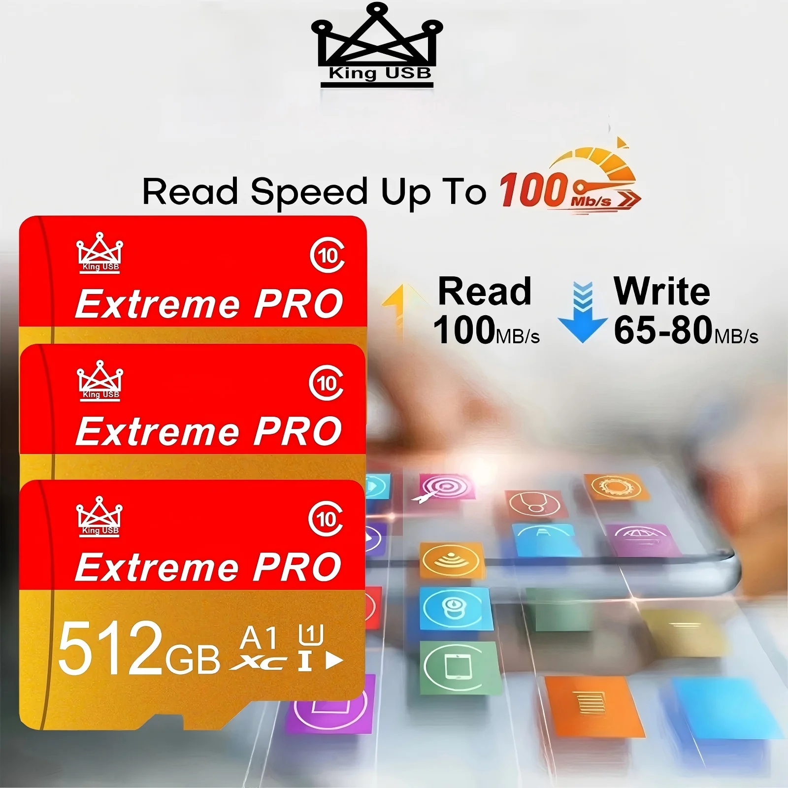 Uhs-i Quality Smartphone Durable Reliable 32/64/128/256/512gb Micro Camera U3 Original Premium 10 Flash Class Flash Fast Card