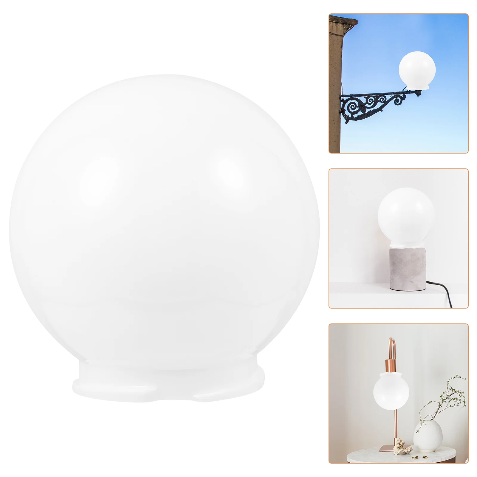 Wall Lights Indoor Ball Lampshade Household Cover Acrylic Globe Ceiling Fan Outdoor White Replacement Patio