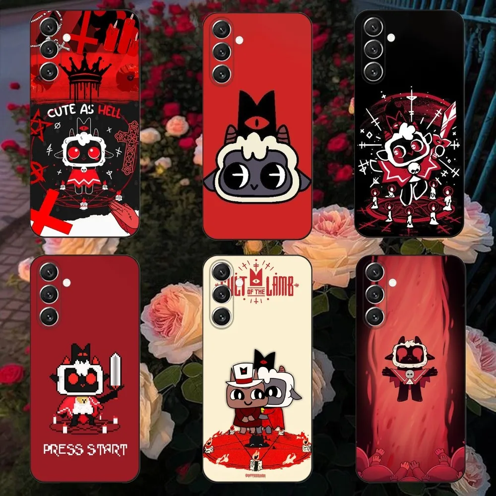 Game C-Cult Of The Lamb  Phone Case For Samsung Galaxy A13,A21s,A22,A31,A32,A52,A53,A71,A80,A91 Soft Black Cover