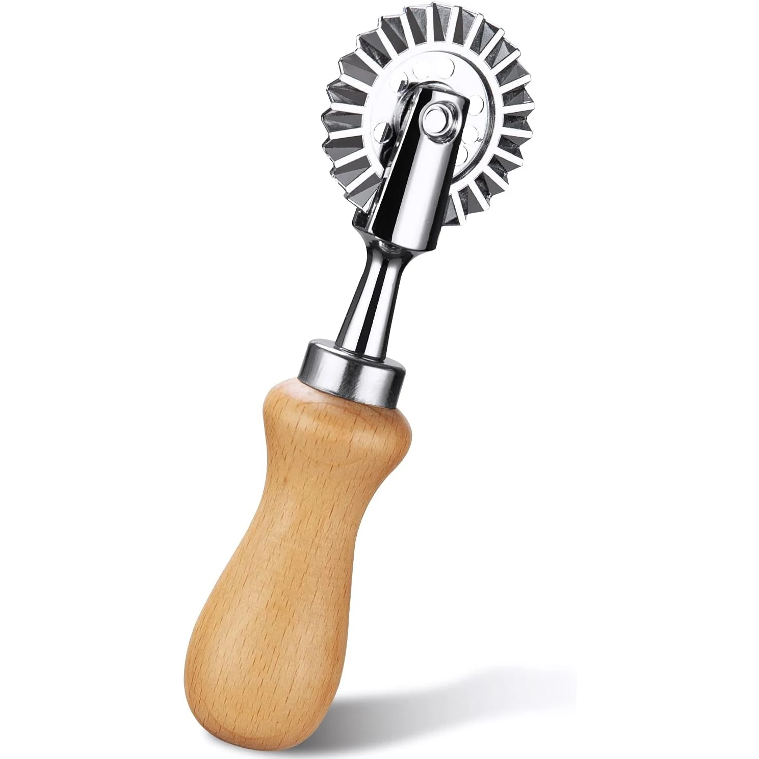 

Fusiontec Pastry Wheel Cutter - Pasta Cutter Wheel - Ravioli Crimper Cutter Wheel for Home and Kitchen Use, 1.3inch