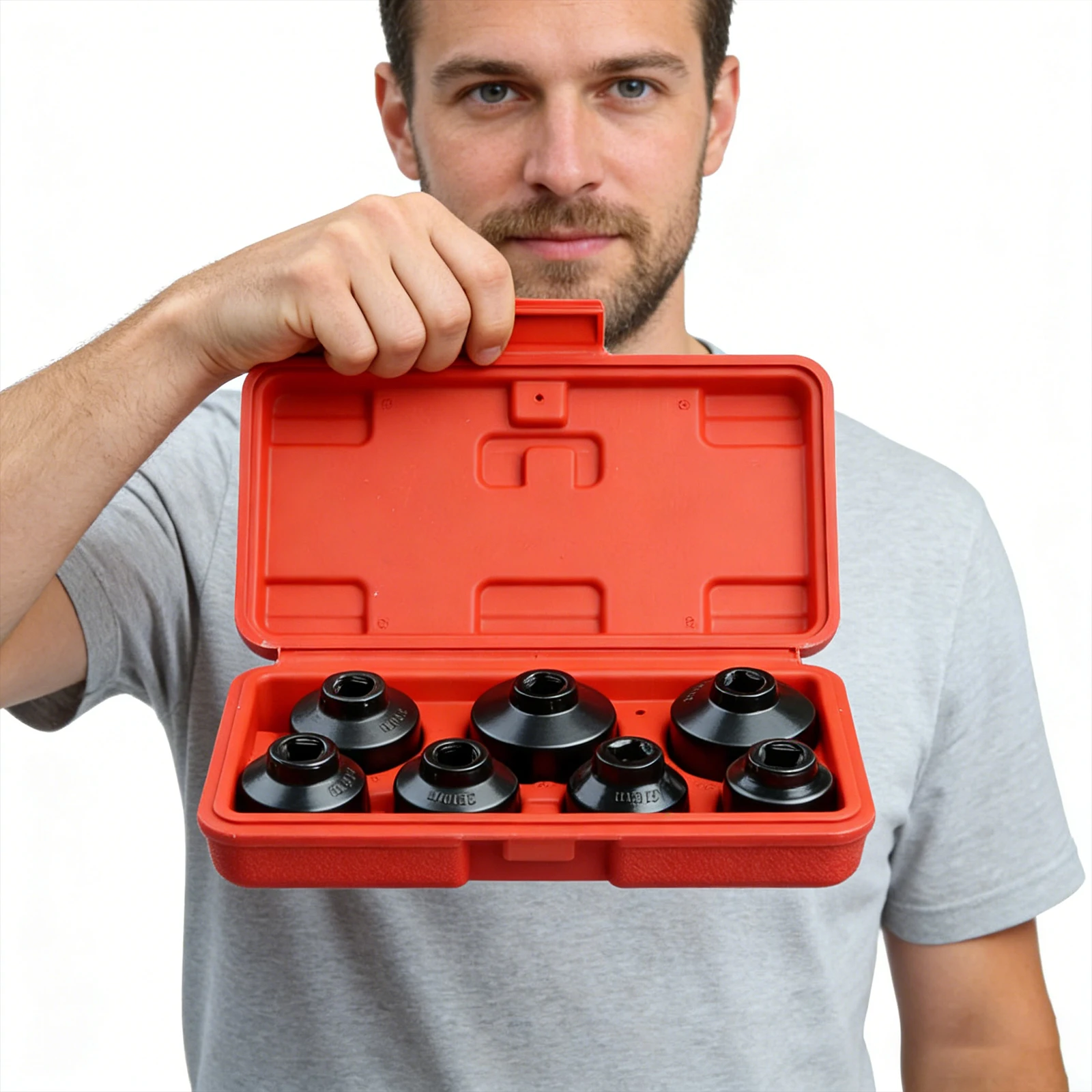 

Набор головок для масляного фильтра включает в себя 24 мм, 27 мм, 29 мм, 30 мм, 32 мм, 36 мм, 38 мм. Набор ключей для масляного фильтра из 7 предметов