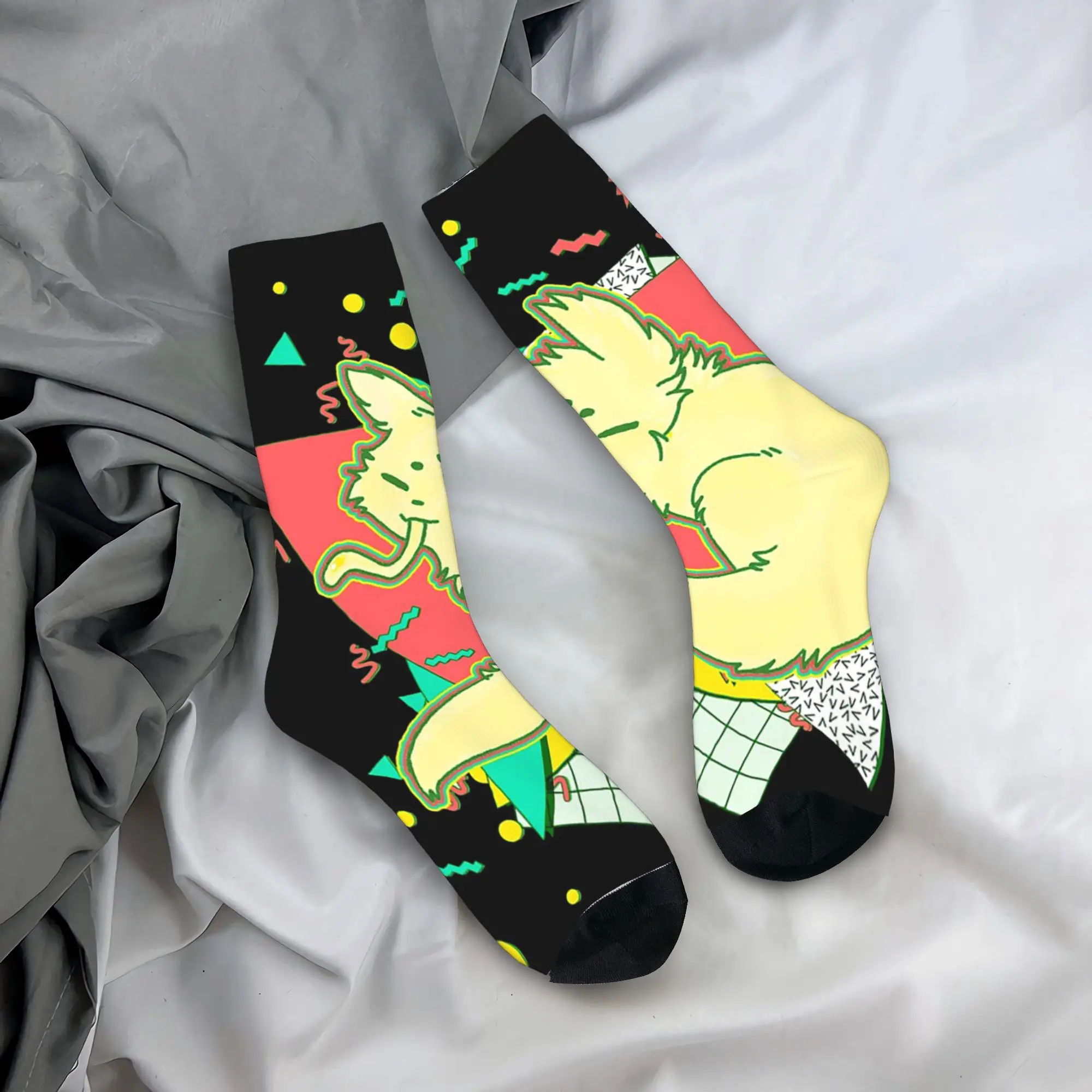 

Носки All Seasons Crew Stockings Rain World Game Downpour Slugcats, длинные носки в стиле Харадзюку, хип-хоп, аксессуары для мужчин и женщин, подарки