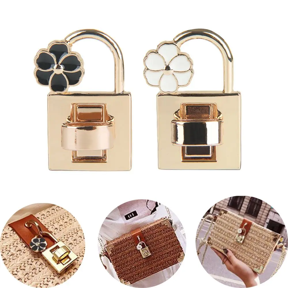 

Practical Fashion Craft Bag Accessories Flower Hardware Turn Lock Clasp DIY