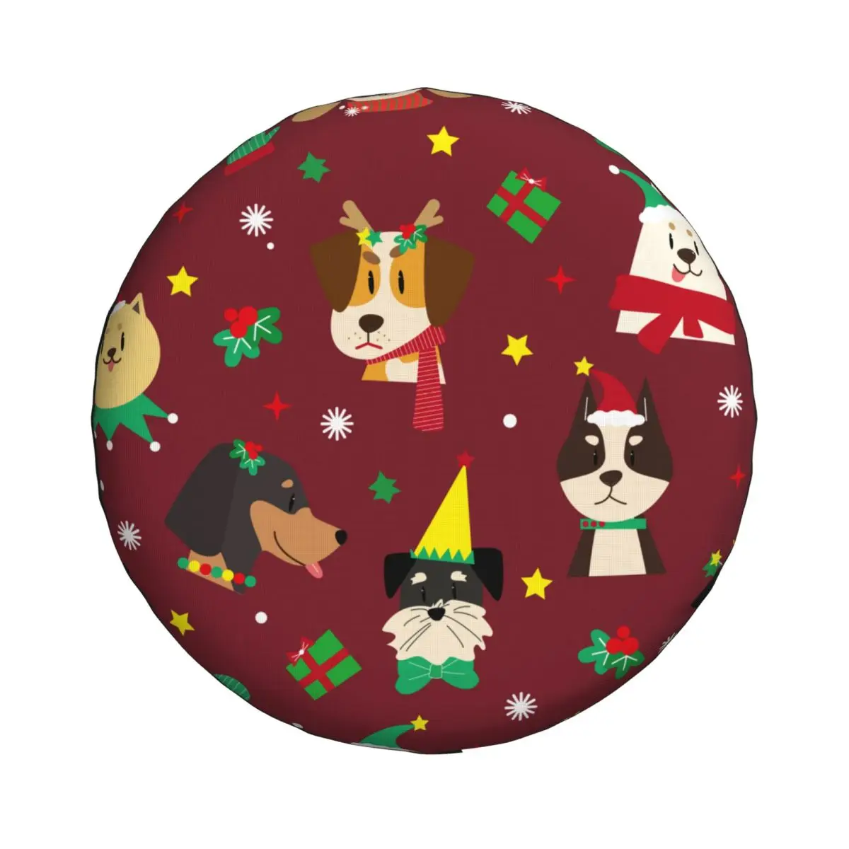 Christmas Dog Spare Tire Cover for Jeep Hummer SUV RV Car Wheel Protectors Accessories 14