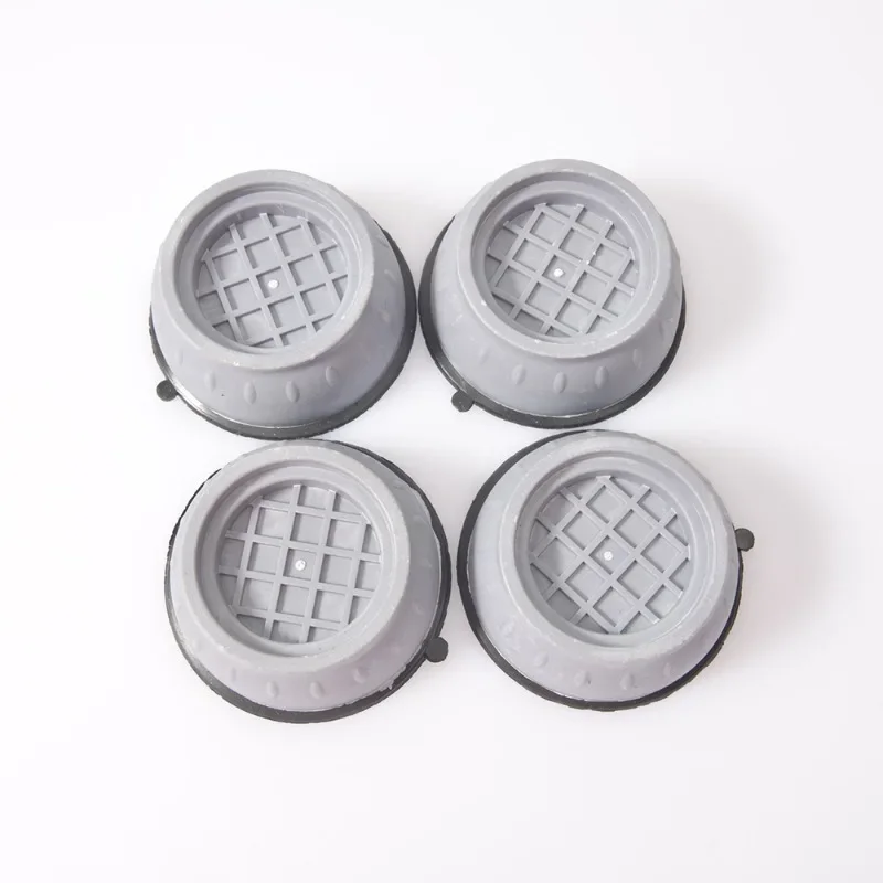 4 pçs/set máquina de lavar roupa absorção de choque tapete antiderrapante aumenta universal à prova de umidade geladeira tambor base almofada de chão