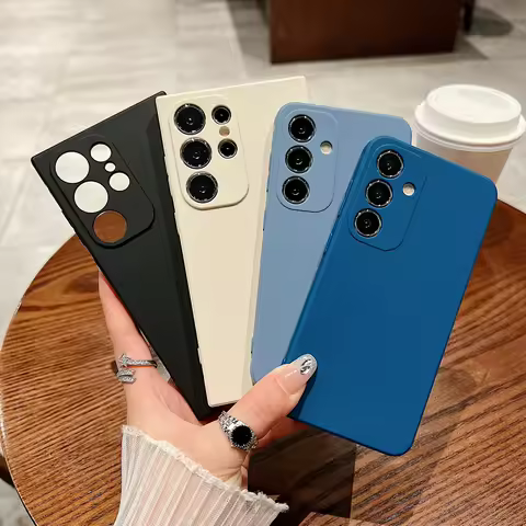 Phone Case For Samsung Galaxy S25 Ultra Capa A56 A55 A54 A36 A35 A16 A15 5G S20 FE S21 S22 Plus S23 S24 Ultra Silicone Cover