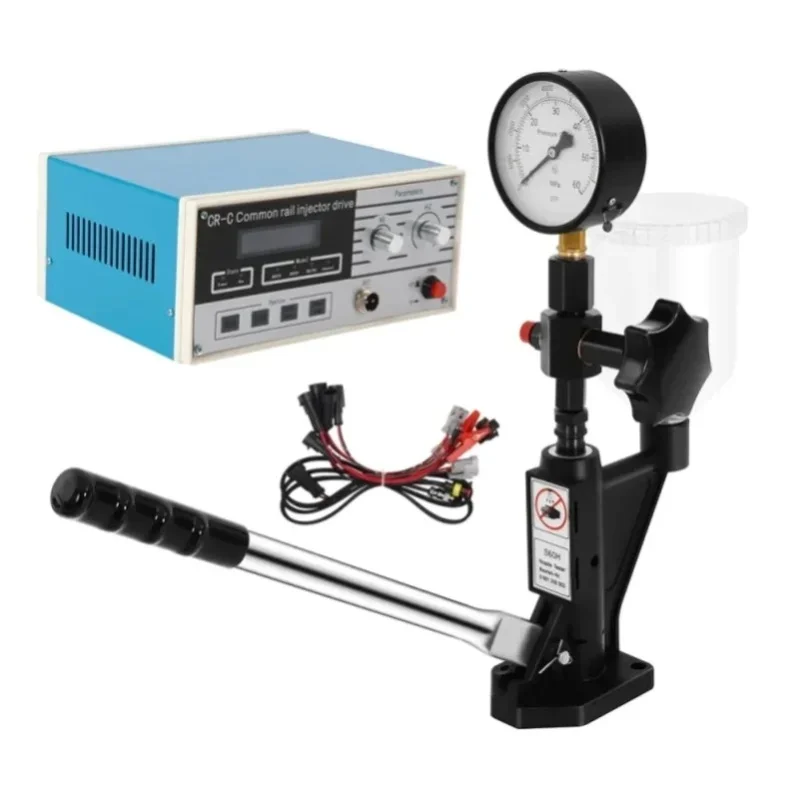 Podofo CR-C Tester Wtryskiwaczy Common Rail S60H Zestaw do Testowania Ciśnienia Otwarcia Dyszy Paliwowej Manometr 0-60MPa 1L Zbiornik Filtrujący Profesjonalne Narzędzie do Kalibracji i Naprawy — 2