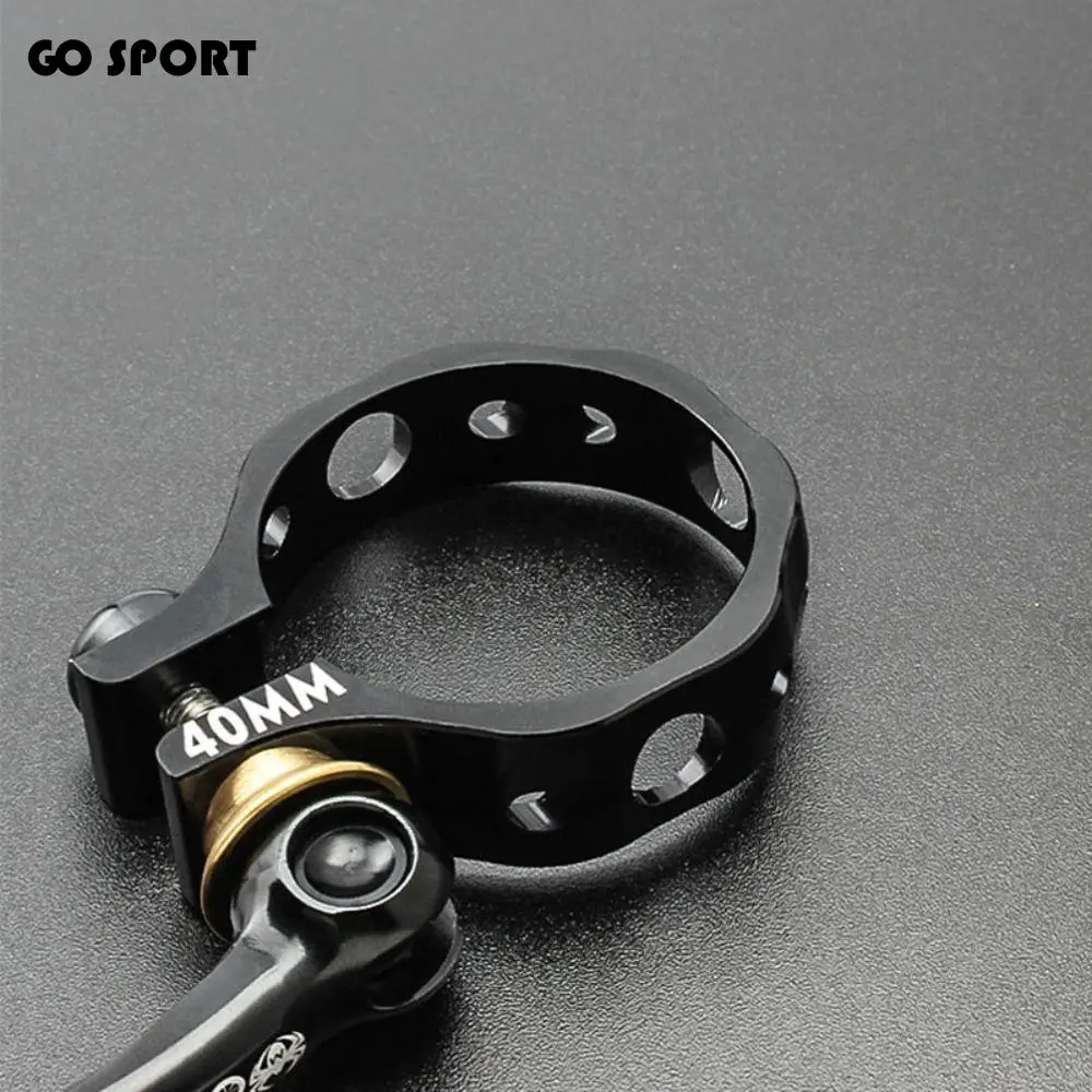 

Aluminium Alloy Bike Seat Post Clamp Quick Release Wear-resistant Bike Seat Tube Clamp Ultralight Clamping Bicycle Saddle Clip