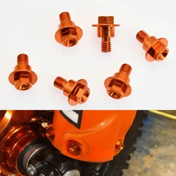 M6*12 Front Fork Guard Bolt Screw For KTM SX SX-F XC XC-F EXC EXC-F XC-W XCF-W 125 250 300 350 450 500 GasGas EX  EC 2000-2023