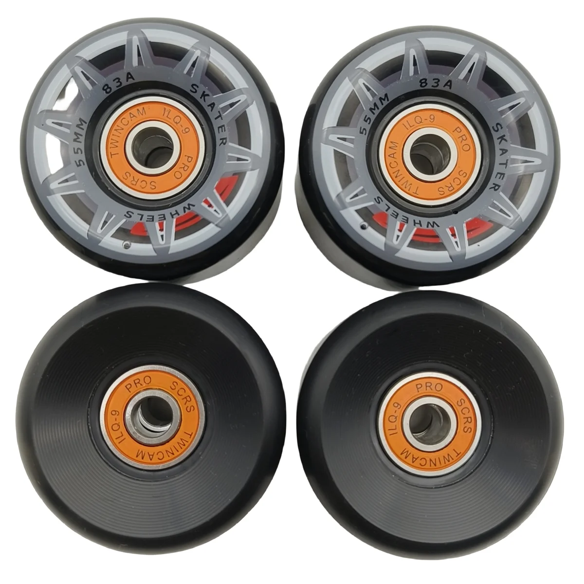 Roue de skateboard avec roulements, 55x35mm, 55mm, 83a, livraison gratuite