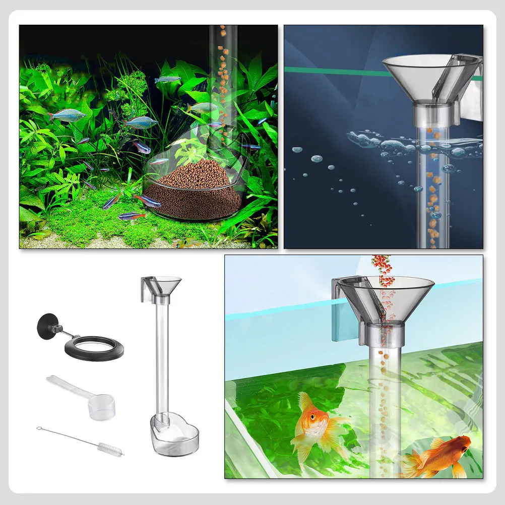 

Multi Function Fish Feeder Shrimp Tank Accessories Transparent Feeding Tube Supplies Vacation Feeder Betta Tank