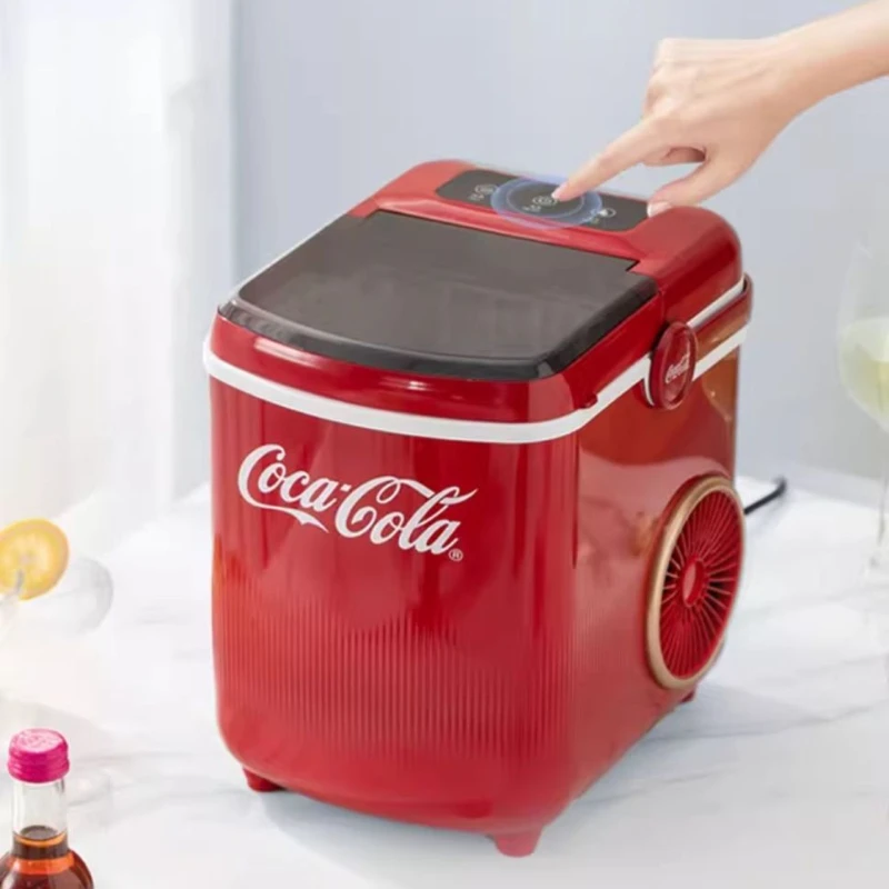 Ice Machine Automatic Cleaning, Quick Out of Ice Outdoor 10KG Home Small Dormitory Student Mini Automatic Ice Machine 220V