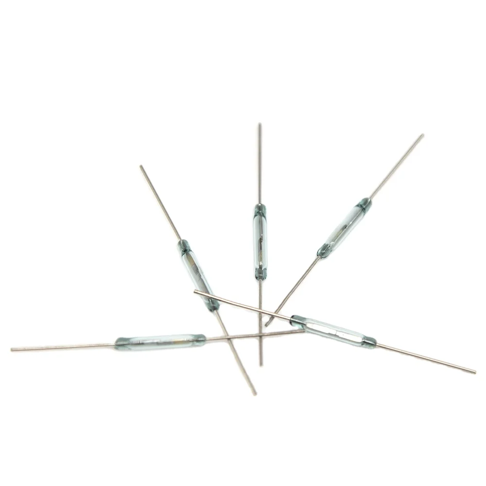 

50PCS Beelee 2.7X20.5 2 Pins Glass Reed Switch Normally Closed Magnetic Reed Switch