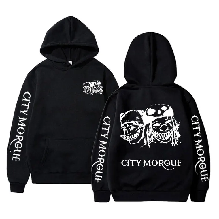 

Rapper ZillaKami City Morgue Graphic Print Hoodie Men Hip Hop Vintage Harajuku Sweatshirt Streetwear Male Fleece Cotton Hoodies