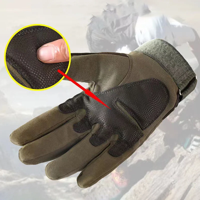 Outdoor Sports Locomotive Military Fans Gloves Winter Warm Outdoor Motorcycle Tactical Gloves Riding Gloves