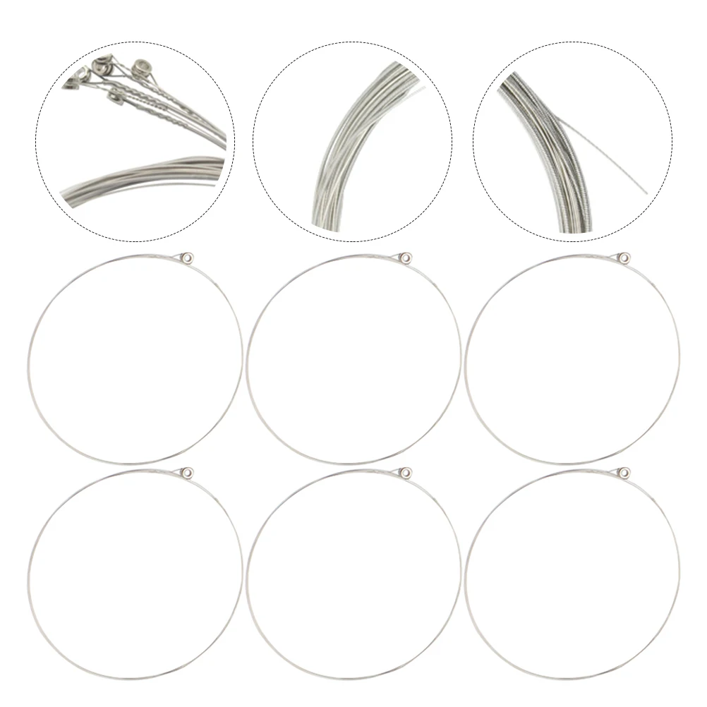 

1Set Guitar String Electric Stainless Steel Replacement Pack Long-Lasting Bright Tone Stable Performance Easy Install Electric