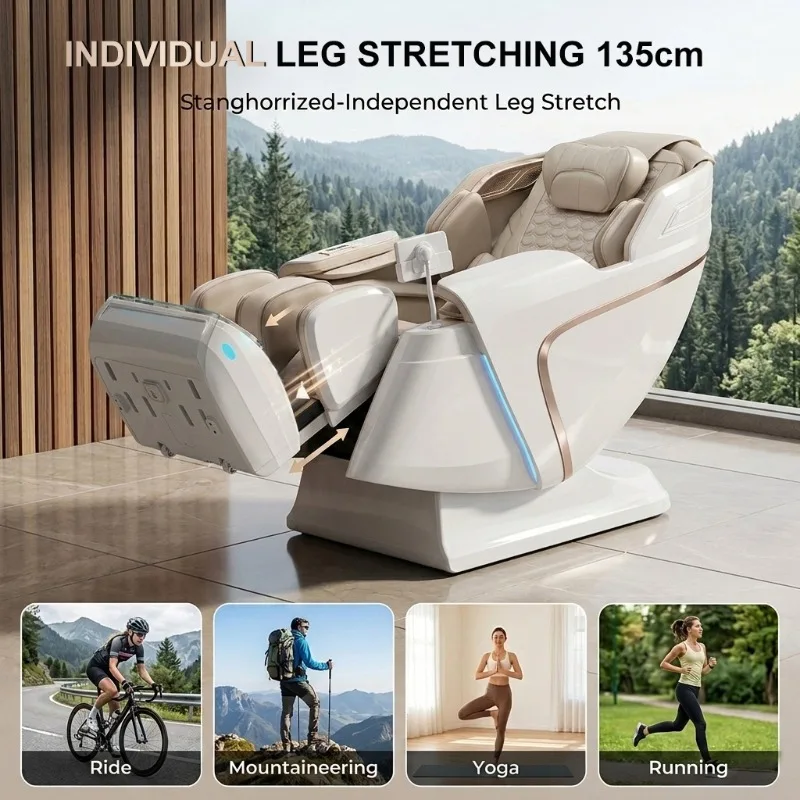 2026 New L50 Luxury 4D Zero Gravity Massage Chair SL Track Full Airbag Manufacturer OEM Spa Home Use