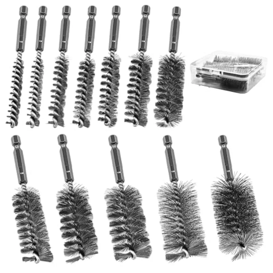 12Pcs Wire Bore Bru…