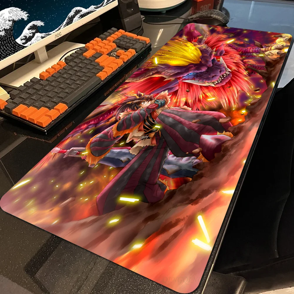 M-Monster H-Hunter Mousepad Large Computer Gaming Accessories MousePads Desk Mats Anti-slip Laptop Soft Mouse Pad